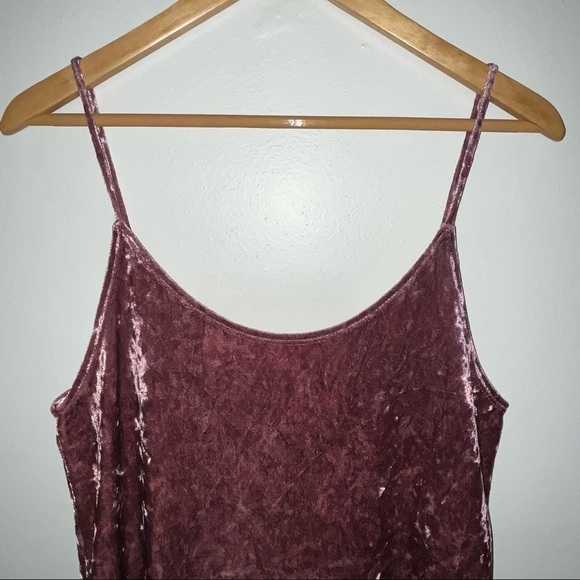 Forever 21 Crushed Velvet Dress with Spaghetti Straps - Picture 2 of 7